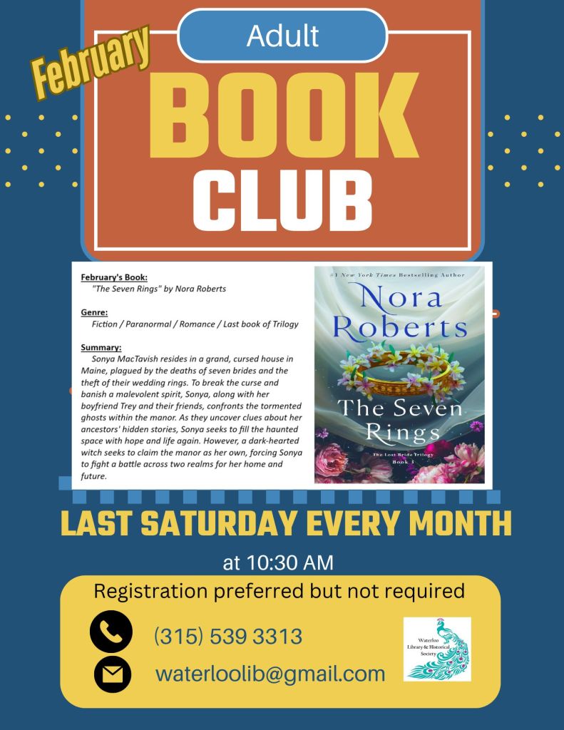 February Book Club Book Choice